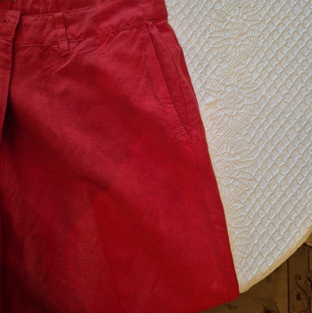 Burnt Orange Women’s Wide-Leg Pants, Linen, J Jill, Size 12 - Picture 6 of 7